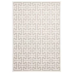 Arto Beige 5 ft. 3 in. x 7 ft. 6 in. Abstract Polypropylene Area Rug by Abani
