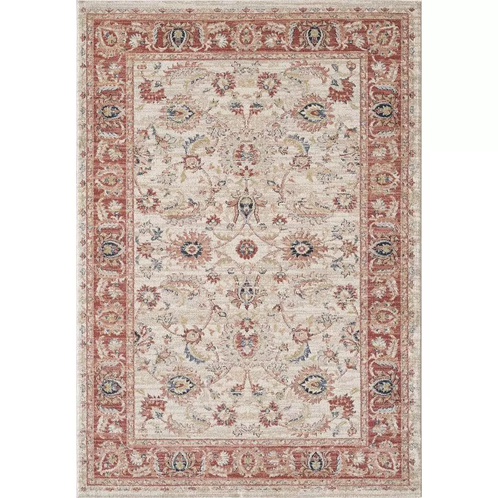 Babylon Beige 5 ft. 3 in. x 7 ft. 6 in. Oriental Polypropylene Area Rug by Abani 3 Babylon Beige 5 ft. 3 in. x 7 ft. 6 in. Oriental Polypropylene Area Rug by Abani