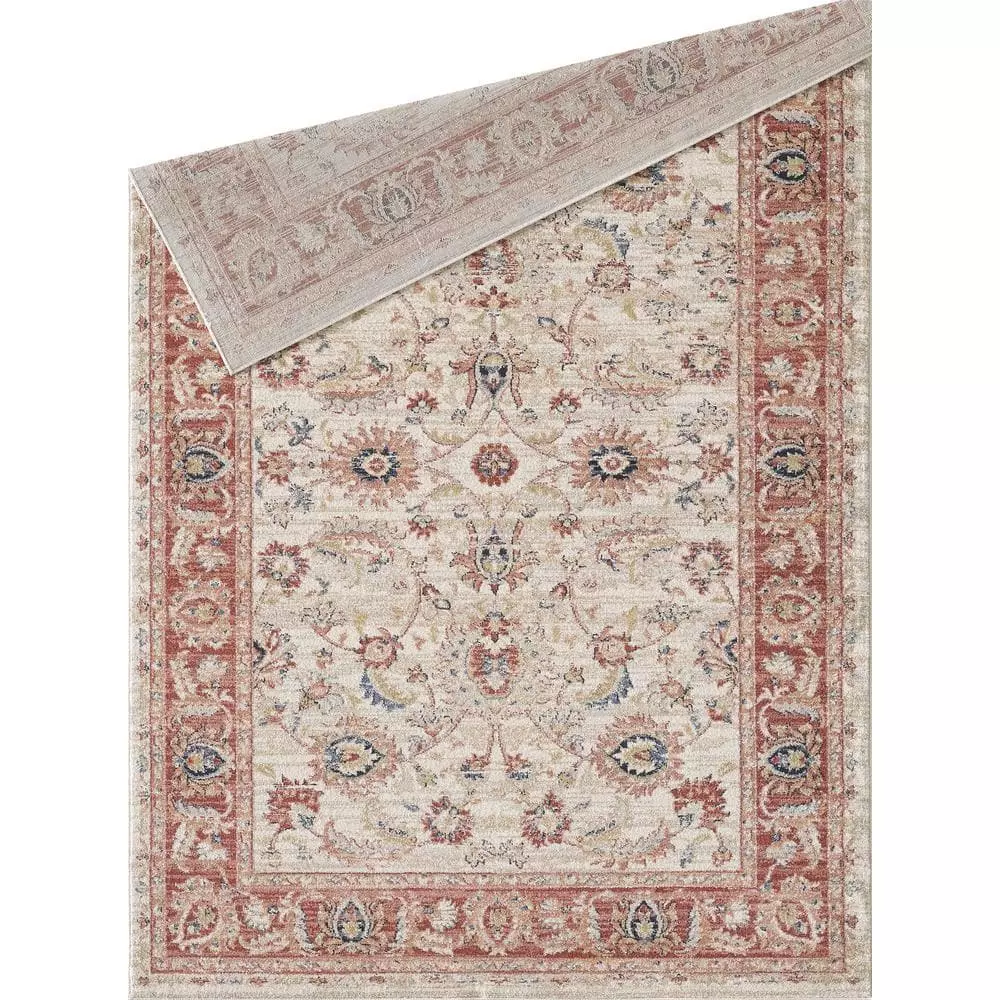 Babylon Beige 5 ft. 3 in. x 7 ft. 6 in. Oriental Polypropylene Area Rug by Abani 5 Babylon Beige 5 ft. 3 in. x 7 ft. 6 in. Oriental Polypropylene Area Rug by Abani - Image 3