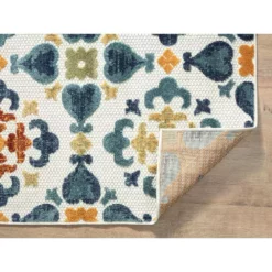 Hampton Beige 5.3 ft. x 7.6 ft. Abstract Polypropylene Area Rug by Abani -Abani Sales beige abani area rugs ham130a 5 fa 1000