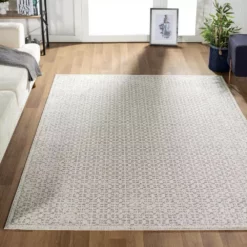 Layla Beige 5 ft. 3 in. x 7 ft. 6 in. Abstract Polypropylene Area Rug by Abani -Abani Sales beige abani area rugs lay110a 5 76 1000