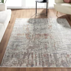 Milas Beige 7 ft. 9 in. x 10 ft. 2 in. Oriental Polypropylene Area Rug by Abani -Abani Sales beige abani area rugs mil180a 8 66 1000