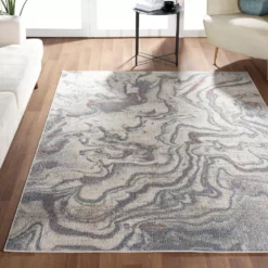 Milas Beige 6 ft. x 9 ft. Abstract Polypropylene Area Rug by Abani -Abani Sales beige abani area rugs mil190a 6 66 1000