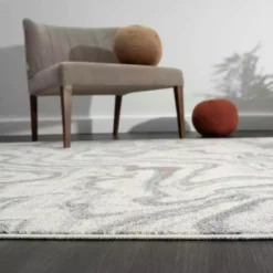 Milas Beige 6 ft. x 9 ft. Abstract Polypropylene Area Rug by Abani -Abani Sales beige abani area rugs mil190a 6 76 1000