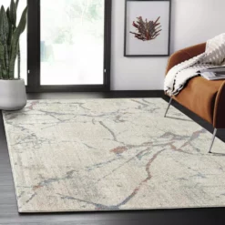 Milas Beige 5 ft. 3 ft. x 7 ft. 6 in. Abstract Polypropylene Area Rug by Abani 21 Milas Beige 5 ft. 3 ft. x 7 ft. 6 in. Abstract Polypropylene Area Rug by Abani -Abani Sales beige abani area rugs mil200a 5 31 1000