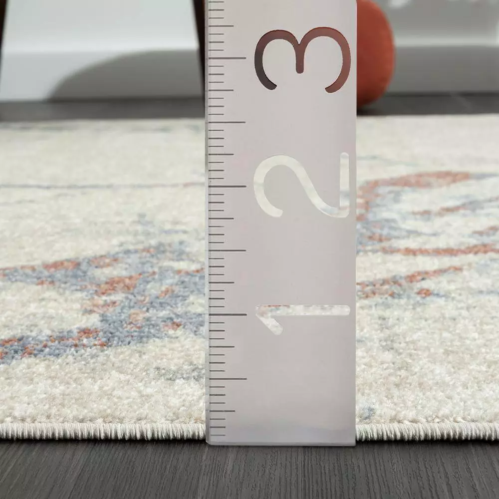 Milas Beige 5 ft. 3 ft. x 7 ft. 6 in. Abstract Polypropylene Area Rug by Abani 9 Milas Beige 5 ft. 3 ft. x 7 ft. 6 in. Abstract Polypropylene Area Rug by Abani - Image 7