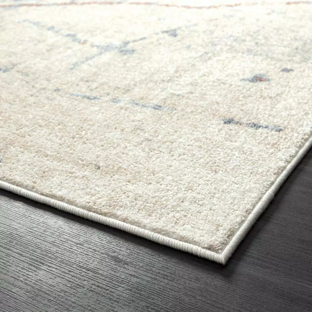 Milas Beige 5 ft. 3 ft. x 7 ft. 6 in. Abstract Polypropylene Area Rug by Abani 6 Milas Beige 5 ft. 3 ft. x 7 ft. 6 in. Abstract Polypropylene Area Rug by Abani - Image 4