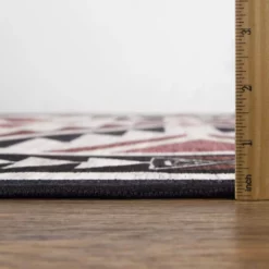 Abani Rugs Molana MOL110A Southwestern Beige Charcoal Red 7 ft. 9 in. x 10 ft. 2 in. Area Rug -Abani Sales beige abani area rugs mol110a 8 1f 1000