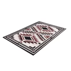 Abani Rugs Molana MOL110A Southwestern Beige Charcoal Red 7 ft. 9 in. x 10 ft. 2 in. Area Rug -Abani Sales beige abani area rugs mol110a 8 4f 1000