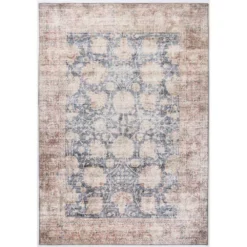 Paloma Beige 6 ft. x 9 ft. Oriental Polyester Area Rug by Abani