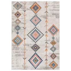 Porto Beige 6 ft. x 9 ft. Abstract Polypropylene Area Rug by Abani
