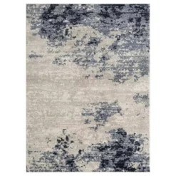 Sedona Beige 7 ft. 9 in. x 10 ft. 2 in. Abstract Polypropylene Area Rug by Abani