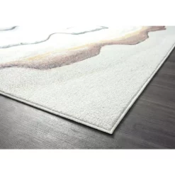 Venus Beige 4 ft. x 6 ft. Abstract Polypropylene Area Rug by Abani -Abani Sales beige abani area rugs vns100a 4 c3 1000