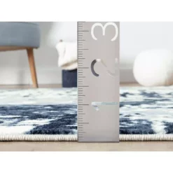 Arto Blue 6 ft. x 9 ft. Distressed Polypropylene Area Rug by Abani -Abani Sales blue abani area rugs art220a 6 44 1000