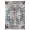 Azure Blue 6 ft. x 9 ft. Oriental Polyester Area Rug by Abani -Abani Sales blue abani area rugs azr100a 6 64 1000