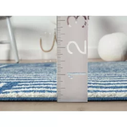 Casa Blue 7.9 ft. x 10.2 ft. Geometric Polypropylene Area Rug by Abani -Abani Sales blue abani area rugs cas260a 8 44 1000