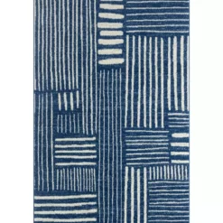 Casa Blue 7.9 ft. x 10.2 ft. Geometric Polypropylene Area Rug by Abani