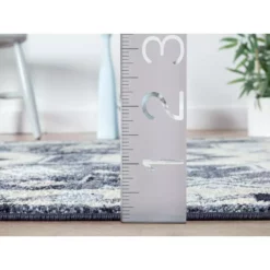 Cruz Blue 7.9 ft. x 10.2 ft. Geometric Polypropylene Area Rug by Abani -Abani Sales blue abani area rugs cru120a 8 44 1000