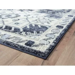 Cruz Blue 7.9 ft. x 10.2 ft. Geometric Polypropylene Area Rug by Abani -Abani Sales blue abani area rugs cru120a 8 c3 1000