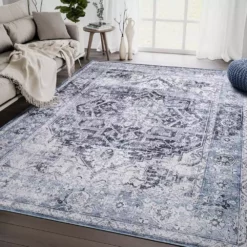 Abani Rugs Lola LOL140A Contemporary Blue 5 ft. 3 in. x 7 ft. 6 in. Area Rug 13 Abani Rugs Lola LOL140A Contemporary Blue 5 ft. 3 in. x 7 ft. 6 in. Area Rug -Abani Sales blue abani area rugs lol140a 5 31 1000