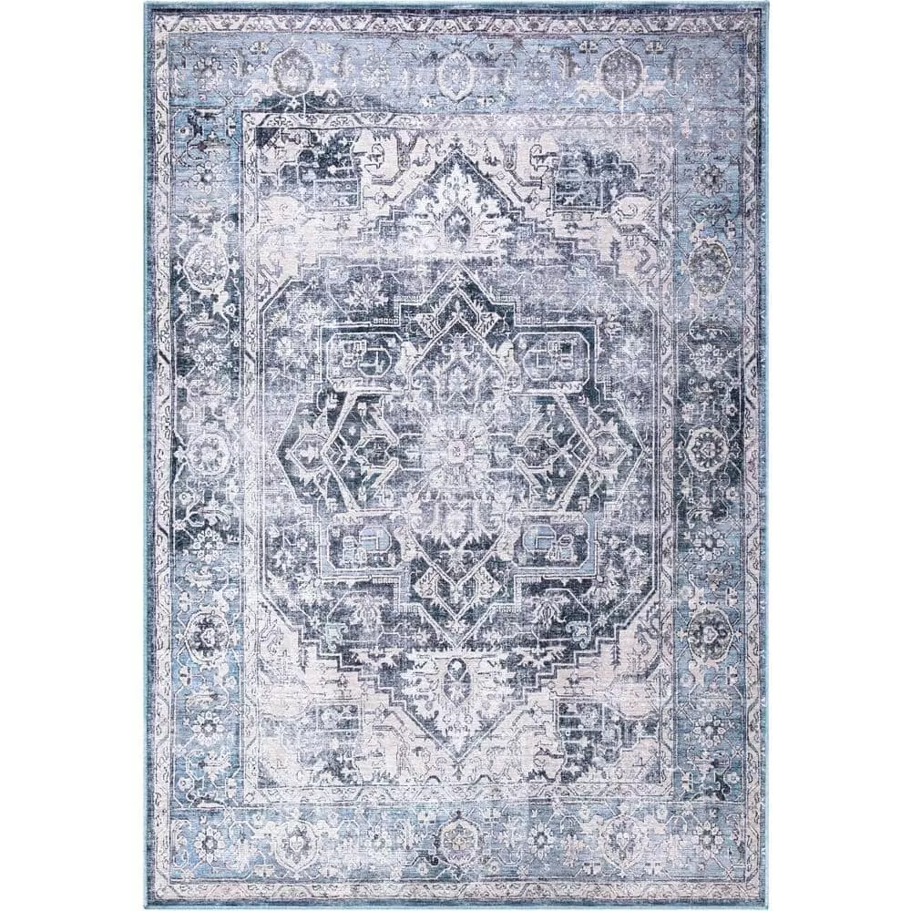 Abani Rugs Lola LOL140A Contemporary Blue 5 ft. 3 in. x 7 ft. 6 in. Area Rug 3 Abani Rugs Lola LOL140A Contemporary Blue 5 ft. 3 in. x 7 ft. 6 in. Area Rug
