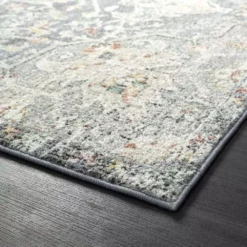 Milas Blue 6 ft. x 9 ft. Oriental Polypropylene Area Rug by Abani -Abani Sales blue abani area rugs mil130a 6 c3 1000