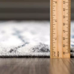 Abani Rugs MIST MIS150A Lined Blue 4 ft. x 6 ft. Modern Area Rug -Abani Sales blue abani area rugs mis150a 4 fa 1000