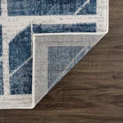 Abani Rugs MIST MIS160A 3C Box Blue 7 ft. 9 in. x 10 ft. 2 in. Rug -Abani Sales blue abani area rugs mis160a 8 1f 1000