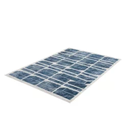 Abani Rugs MIST MIS160A 3C Box Blue 7 ft. 9 in. x 10 ft. 2 in. Rug -Abani Sales blue abani area rugs mis160a 8 44 1000