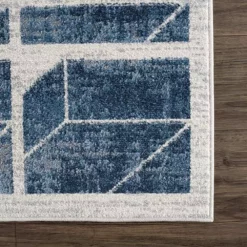 Abani Rugs MIST MIS160A 3C Box Blue 7 ft. 9 in. x 10 ft. 2 in. Rug -Abani Sales blue abani area rugs mis160a 8 4f 1000