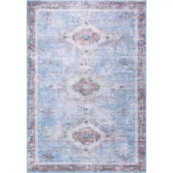 Abani Rugs Molana MOL120A Vintage Blue 7 ft. 9 in. x 10 ft. 2 in. Turkish Area Rug