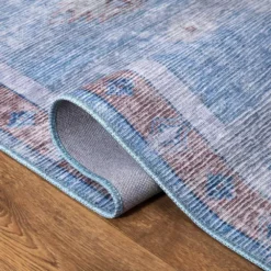 Abani Rugs Molana MOL120A Vintage Blue 7 ft. 9 in. x 10 ft. 2 in. Turkish Area Rug -Abani Sales blue abani area rugs mol120a 8 c3 1000