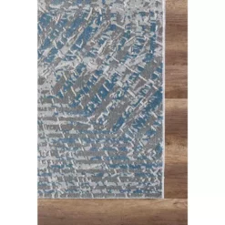 Nova Blue 5.3 ft. x 7.6 ft. Abstract Polyester Area Rug by Abani 11 Nova Blue 5.3 ft. x 7.6 ft. Abstract Polyester Area Rug by Abani -Abani Sales blue abani area rugs nov160a 5 40 1000