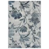 Nova Blue 7.9 ft. x 10.2 ft. Floral Polyester Area Rug by Abani -Abani Sales blue abani area rugs nov180a 8 64 1000
