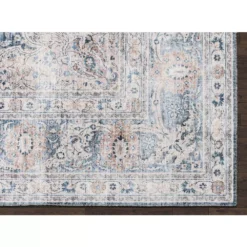 Paloma Blue 6 ft. x 9 ft. Oriental Polyester Area Rug by Abani -Abani Sales blue abani area rugs pal200a 6 40 1000