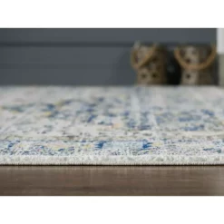 Porto Blue 4 ft. x 6 ft. Oriental Polypropylene Area Rug by Abani 15 Porto Blue 4 ft. x 6 ft. Oriental Polypropylene Area Rug by Abani -Abani Sales blue abani area rugs prt160a 4 1f 1000