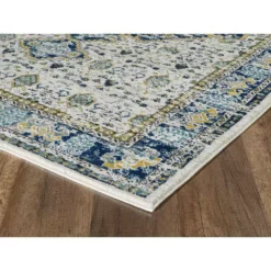 Porto Blue 4 ft. x 6 ft. Oriental Polypropylene Area Rug by Abani 13 Porto Blue 4 ft. x 6 ft. Oriental Polypropylene Area Rug by Abani -Abani Sales blue abani area rugs prt160a 4 c3 1000