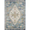 Porto Blue 4 ft. x 6 ft. Oriental Polypropylene Area Rug by Abani -Abani Sales blue abani area rugs prt170a 4 64 1000