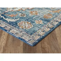 Porto Blue 4 ft. x 6 ft. Oriental Polypropylene Area Rug by Abani -Abani Sales blue abani area rugs prt170a 4 c3 1000