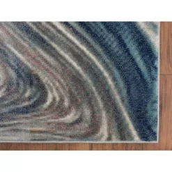 Porto Blue 3 ft. x 5 ft. Abstract Polypropylene Area Rug by Abani -Abani Sales blue abani area rugs prt200a 3 40 1000