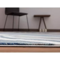 Porto Blue 3 ft. x 5 ft. Abstract Polypropylene Area Rug by Abani -Abani Sales blue abani area rugs prt200a 3 4f 1000