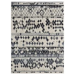 Sedona Blue 7 ft. 9 in. x 10 ft. 2 in. Oriental Polypropylene Area Rug by Abani