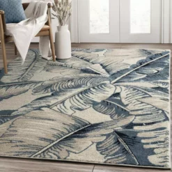 Sedona Blue 7 ft. 9 in. x 10 ft. 2 in. Abstract Polypropylene Area Rug by Abani -Abani Sales blue abani area rugs sed220a 8 31 1000