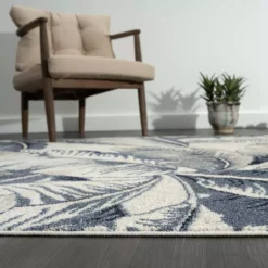 Sedona Blue 7 ft. 9 in. x 10 ft. 2 in. Abstract Polypropylene Area Rug by Abani -Abani Sales blue abani area rugs sed220a 8 44 1000