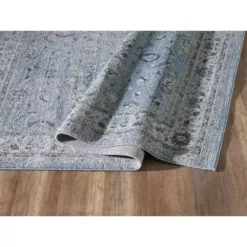 Troy Blue 7 ft. 9 in. x 10 ft. 2 in. Oriental Polypropylene Area Rug by Abani -Abani Sales blue abani area rugs try110a 8 4f 1000