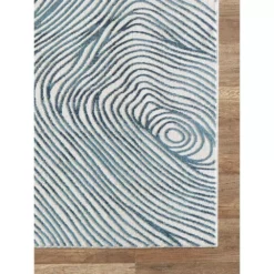 Vista Blue 7.9 ft. x 10.2 ft. Abstract Polyester Area Rug by Abani -Abani Sales blue abani area rugs vst190a 8 40 1000