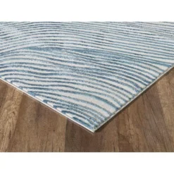 Vista Blue 7.9 ft. x 10.2 ft. Abstract Polyester Area Rug by Abani -Abani Sales blue abani area rugs vst190a 8 c3 1000