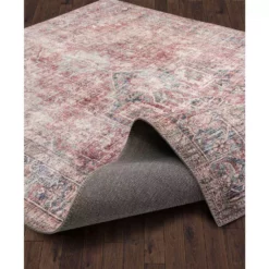 Paloma Brick 2 ft. x 10 ft. Distressed Polyester Area Rug by Abani -Abani Sales brick abani area rugs pal110a 29 c3 1000