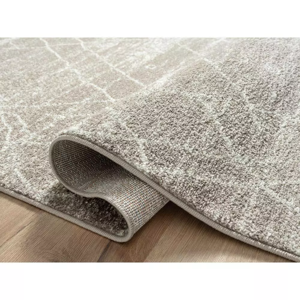 Casa Brown 6 ft. x 9 ft. Abstract Polypropylene Area Rug by Abani 6 Casa Brown 6 ft. x 9 ft. Abstract Polypropylene Area Rug by Abani - Image 4