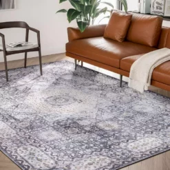 Paloma Brown 6 ft. x 9 ft. Oriental Polyester Area Rug by Abani -Abani Sales brown abani area rugs pal140a 6 31 1000